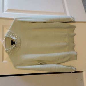 Ann Taylor pearl accent sweater